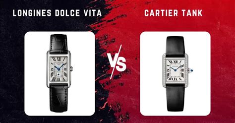 Longines DolceVita vs. Cartier Tank: A Clash of Rectangular Titans